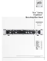 Preview for 1 page of Peavey Headliner Operating Manual