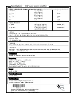 Предварительный просмотр 4 страницы Peavey ICS 4200 Specifications