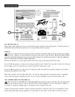 Предварительный просмотр 5 страницы Peavey Impulse 115 Operating Manual