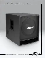 Peavey Impulse 115P Operation Manual preview