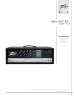 Предварительный просмотр 1 страницы Peavey Invective 120 Operating Manual