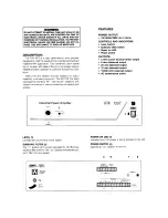 Preview for 2 page of Peavey IPA 150T Operating Manual