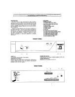 Предварительный просмотр 2 страницы Peavey IPA 75 User Manual