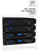 Peavey IPR2 2000 Operating Manual предпросмотр