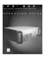 Preview for 1 page of Peavey IPS 800 Operating Manual