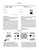 Preview for 2 page of Peavey IPS 800 Operating Manual