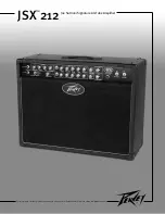 Предварительный просмотр 1 страницы Peavey JSX 212 Owner'S Manual