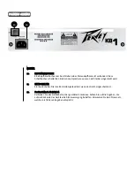 Preview for 36 page of Peavey KB 1 Operation Manual