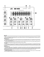 Предварительный просмотр 4 страницы Peavey KB-400 Operator'S Manual