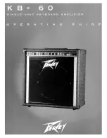 Предварительный просмотр 1 страницы Peavey KB 60 Operating Manual