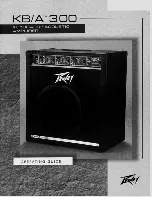 Peavey KB/A 300 Operating Manual предпросмотр