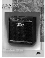 Предварительный просмотр 1 страницы Peavey KB/A 60 Operating Manual