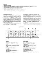 Preview for 2 page of Peavey Linemix 8 Owner'S Manual