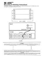 Предварительный просмотр 1 страницы Peavey m-400 Mounting Instructions