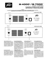 Peavey M-4000 Operating Instructions предпросмотр