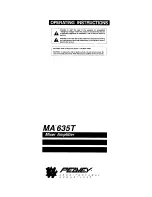 Предварительный просмотр 1 страницы Peavey MA 635T Operating Instructions Manual