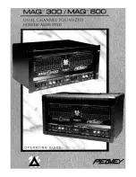 Предварительный просмотр 1 страницы Peavey MAQ 300 Operating Manual