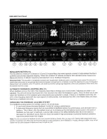 Предварительный просмотр 4 страницы Peavey MAQ 300 Operating Manual