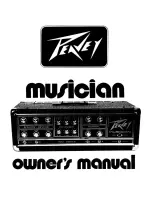 Peavey Mark III Series Musician Owner'S Manual предпросмотр