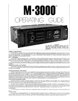 Peavey Mark V M-3000 Operating Manual предпросмотр