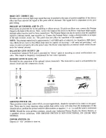 Предварительный просмотр 5 страницы Peavey Mark VIII Series Bass XP Owner'S Manual