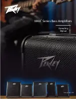 Peavey Max 100 Operating Manual предпросмотр