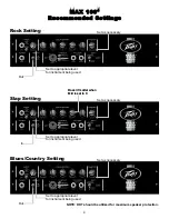 Предварительный просмотр 9 страницы Peavey Max 160 Operation Manual