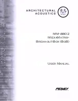 Предварительный просмотр 1 страницы Peavey MediaMatrix MM-8802 User Manual