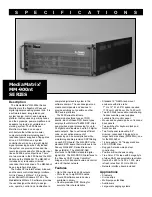 Peavey MediaMatrix MM-900NT SERIES Specifications предпросмотр