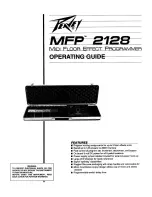 Предварительный просмотр 1 страницы Peavey MFP 2128 Operating Manual