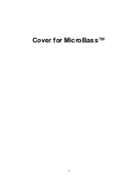 Preview for 1 page of Peavey MicroBass Manual