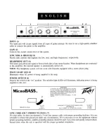 Preview for 3 page of Peavey MicroBass Operating Manual