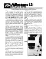 Peavey Milestone 12 Manual preview