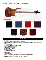 Peavey Millennium 5 AC BXP Bass Specifications preview