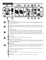 Preview for 6 page of Peavey Mini MEGA Operating Instructions Manual