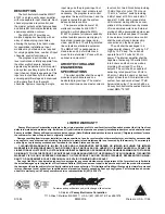 Предварительный просмотр 2 страницы Peavey MMA 8150T II Specifications