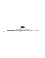 Preview for 6 page of Peavey Monitor 300 Series Operating Manual