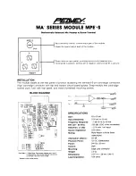 Предварительный просмотр 1 страницы Peavey MPE-S Manual