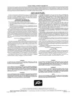 Предварительный просмотр 4 страницы Peavey Nitro II Operating Manual