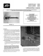 Preview for 1 page of Peavey Nitro III Operating Manual