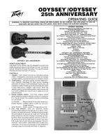 Peavey Odyssey 25th Anniversary Operating Manual preview