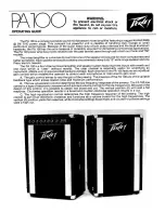 Peavey PA 100 Operating Manual preview