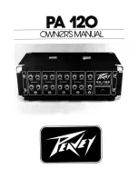 Peavey PA 120 Owner'S Manual предпросмотр