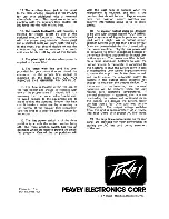 Preview for 4 page of Peavey PA 200 Owner'S Manual