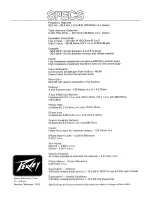 Preview for 10 page of Peavey PA 700S Operator'S Manual