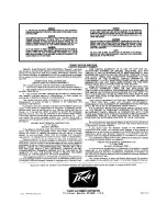 Preview for 4 page of Peavey Patriot Bass Owner'S Manual