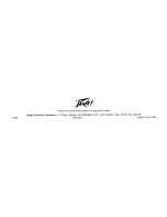 Preview for 12 page of Peavey PLM 8128 Owner'S Manual