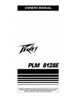 Preview for 1 page of Peavey PLM 8128E Manual