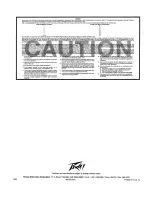 Preview for 6 page of Peavey PLM 8128E Manual