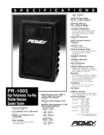 Peavey PR 1003 Manual предпросмотр